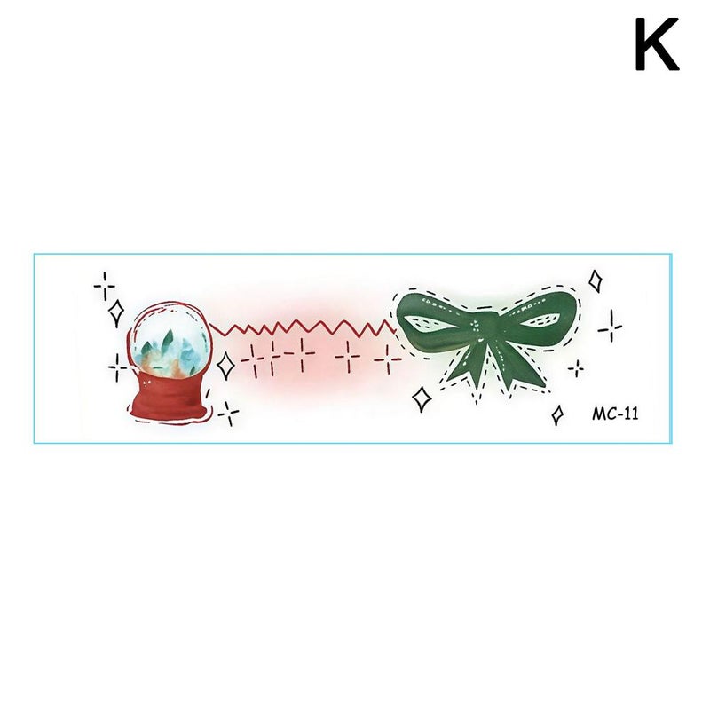 Christmas Makeup Face Stickers, Cute Blush, Prom Decorations, Funny and Creative Temporary Tattoo Stickers, 1pc